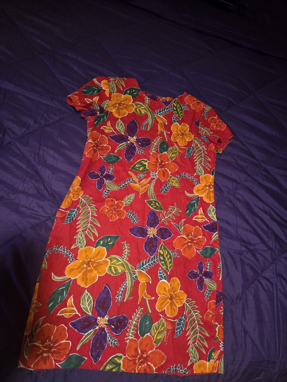 Women’s Red Floral Shift Dress